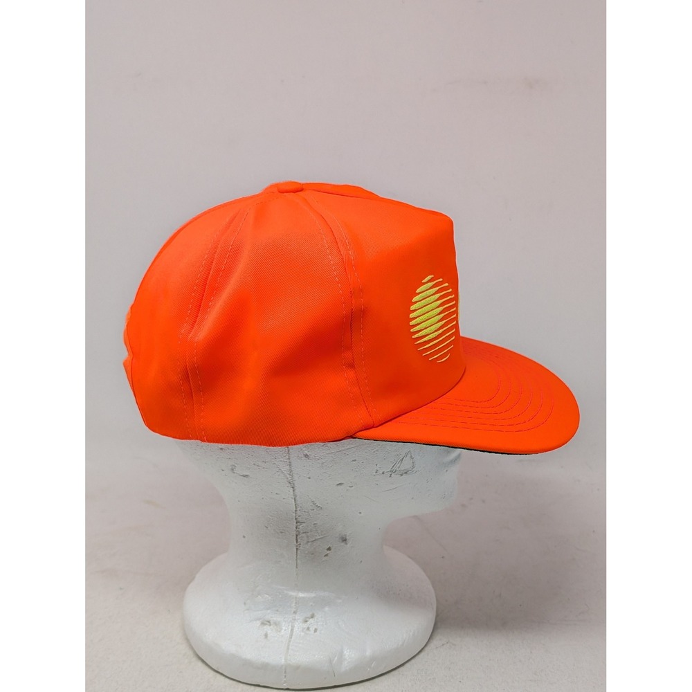 Vintage AT&T Snapback Hat Blaze Orange Kansas One Call Made in USA Mens Cap - Picture 4 of 7